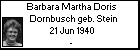Barbara Martha Doris Dornbusch geb. Stein
