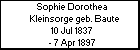 Sophie Dorothea Kleinsorge geb. Baute